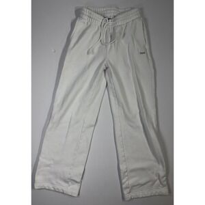 Aritzia TNA Cozy Fleece Sweatpants White Womens 2XS Boyfriend Fit